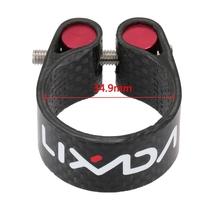lixada carbon fiber seat post clamp lightweight 302mm 349mm cycling ac ...