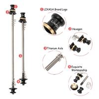 Lixada 2Pcs Ultralight Bicycle Skewers Quick Release Titanium Axle QR Skewer