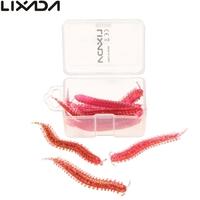 lixada 10pcs 6cm simulated worm grub bait artificial carp fishing lure ...