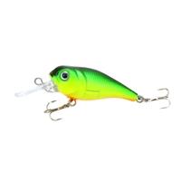 lifelike hard fishing lure chubby fatty crank bait tackle with treble  ...