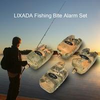 Lixada Wireless LED Fishing Alarm Alert Set with Case 3 Fishing Bite Alarms + 1 Receiver