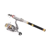 Lixada Telescopic Fishing Rod and Reel Combo Full Kit Spinning Fishing Reel Gear Organizer Pole Set