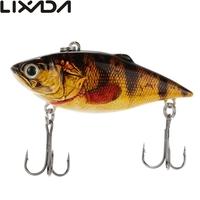 Lixada 63mm/9g Life-like Crank Fishing Lure Hard Bait with Hooks Fishing Metal ball Tackle Bass Bait Swimbait Shad Herring Bass Pike Muskie