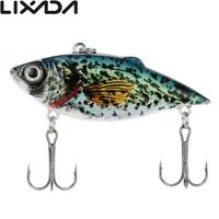 Lixada 63mm/9g Life-like Crank Fishing Lure Hard Bait with Hooks Fishing Metal ball Tackle Bass Bait Swimbait Shad Herring Bass Pike Muskie