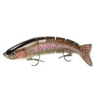 Lixada 13cm/19g Lifelike 6 Jointed Sections Trout Swimbait Fishing Lure Hard Bait Fish Hook Fishing Tackle