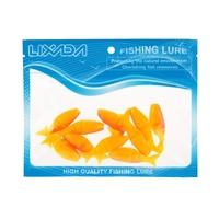 lixada 10pcs 4 segmented soft fish lure swimbait soft fishing bait lur ...