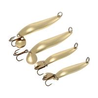 lixada 4pcs metal fishing lure hard baits sequins spoon noise paillett ...