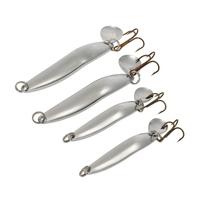 lixada 4pcs metal fishing lure hard baits sequins spoon noise paillett ...