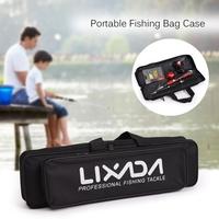 Lixada Portable Fishing Bag Case Fishing Rod and Reel Travel Carry Case Bag Carrier Fishing Pole Gear Tackle Storage Bag Hunting Bag Case Organizer