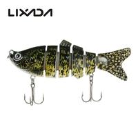 Lixada 10cm/20g Lifelike 6 Jointed Sections Swimbait Fishing Lure Crankbait Hard Bait Fish Hook Fishing Tackle