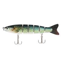 lixada 13cm19g lifelike 6 jointed sections trout swimbait fishing lure ...