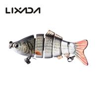 Lixada 10cm/20g Lifelike 6 Jointed Sections Swimbait Fishing Lure Crankbait Hard Bait Fish Hook Fishing Tackle