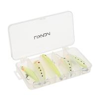 Lixada 5PCS Hard Plastic Fishing Lures Set Box Diver Sinking Baits Minnow Pencil Crankbait VIB Popper