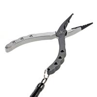 Lixada Aluminum Fishing Pliers Braid Cutters Split Ring Pliers Hook Remover Fish Holder with Sheath and Lanyard
