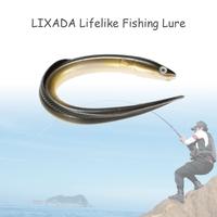 Lixada 1Pc 29.5cm/59g Simulation Fihsing Lure Swim Eel Artificial Lure Tackle Soft Bait Lifelike Smell Lure