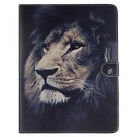 Lion Pattern PU Leather Full Body Case With Stand and Card Slot for iPad 2/3/4