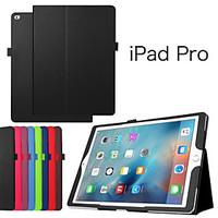 Litchi Flip PU Leather Smart Magnetic Open Close Sleep Wake Up Case For iPad Pro