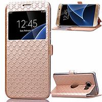 Ling Plaid Pattern High Quality PU Wallet Leather Case for Samsung Galaxy S7 edge/S7/S6/S6 edge