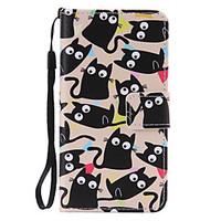 Little Cat Painted PU Phone Case for Samsung Galaxy A3(2016)/A5(2016)/A7(2016)