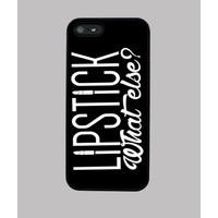 lipstick what else? white on bla...