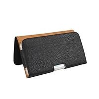 lichee lines pu leather case with waist clip for iphone 6