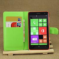 Litchi Around Open Bracket Leather Phone Wallet Card Suitable for Nokia Lumia 625(Assorted Color)