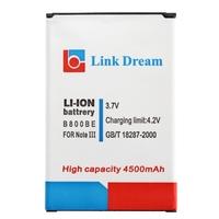 Link Dream 3.7V 4500mAh Rechargeable Li-ion Battery High Capacity Replacement for Galaxy B800BE Note 3 III