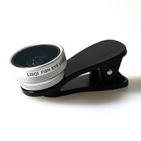 LIEQI LQ-028 3 in 1 Optical Glass Lens Fish Eye 0.65X Wide-angle Lens 10X Macro-lens for iPhone 6 6S 6 Plus 6S Plus iPad mini Air Samsung S6 S7 S7 edg