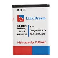 Link Dream 3.7V 1390mAh Rechargeable Li-ion Battery High Capacity Replacement for Nokia BL-5B N90 5300 3230