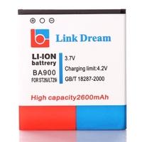 Link Dream 3.7V 2600mAh Rechargeable Li-ion Battery Replacement for Sony BA900 ST26i LT29i