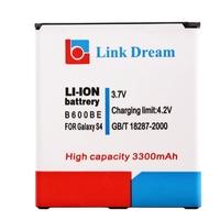 Link Dream 3.7V 3300mAh Rechargeable Li-ion Battery High Capacity Replacement for B600BE Galaxy S4 I9500 i545 i337