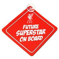 Liverpool Fc Official Future Superstar Football Crest Baby On Board Car Sign