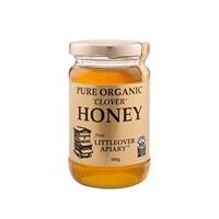 littleover apiaries organic clear clover honey 340g