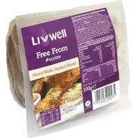 livwell gluten free sliced multi seeded bread 200g