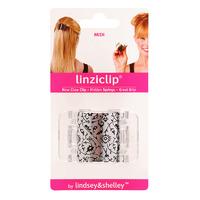 LinziClip Silver Metalic Floral Midi