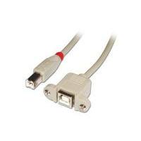 lindy 2m usb cable type b male to type b female