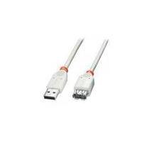 Lindy 0.5m USB 2.0 Extension Cable - Type A Male to Female, Grey