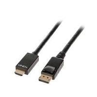 lindy 2m active displayport to hdmi 4k adapter cable