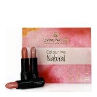 Living Nature Colour Me Natural Lipstick Set - 3 Natural Shades (Worth £60.00)