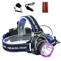 Lights Headlamps LED 2000 Lumens 3 Mode Cree XM-L T6 18650Adjustable Focus / Waterproof / Rechargeable / Impact Resistant / High Power /