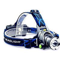 Lights LED Flashlights/Torch / Headlamps LED 800 Lumens Mode Cree T6 18650 Adjustable Focus / Waterproof / Rechargeable