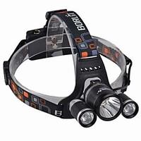 Lights Headlamps LED 3000 Lumens 4 Mode Cree XM-L T6 18650 Waterproof / Rechargeable / Impact ResistantCamping/Hiking/Caving / Everyday