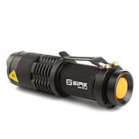 Lights LED Flashlights/Torch / Handheld Flashlights/Torch LED 200 Lumens 1 Mode Cree XR-E Q5 14500 / AAAdjustable Focus / Rechargeable /