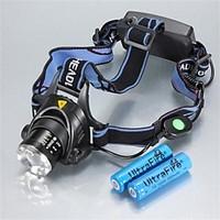 Lights Headlamps LED 1200 Lumens 3 Mode Cree XM-L T6 18650 Waterproof RechargeableCamping/Hiking/Caving Everyday Use Cycling/Bike Hunting