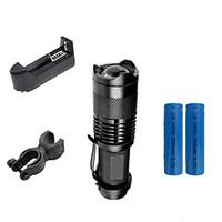 Lights LED Flashlights/Torch / Clips and Mounts LED 2000 Lumens 3 Mode Cree XR-E Q5 14500 / AAAdjustable Focus / Waterproof / Impact