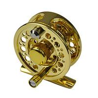 little fly fishing reel ultra light left right hand 34 60mm dia gold g ...