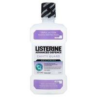 listerine advanced defence cavity guard mouthwash 500ml