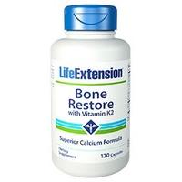 life extension bone restore with vitamin k2 120caps