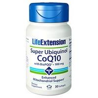 Life Extension Super Ubiquinol CoQ10, 100mg, 30SGels