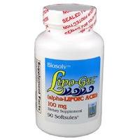 Lipo-Gel Alpha Lipoic Acid, 100mg, 90SGels